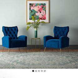 Tonas Upholstered Wingback Chair (Set of 2)