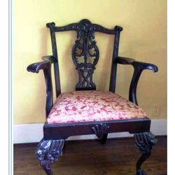 Irish Chippendale Mahogany Chairs  c. mid 1800s   