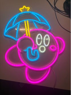 Kirby Neon Light for Game Room Decor