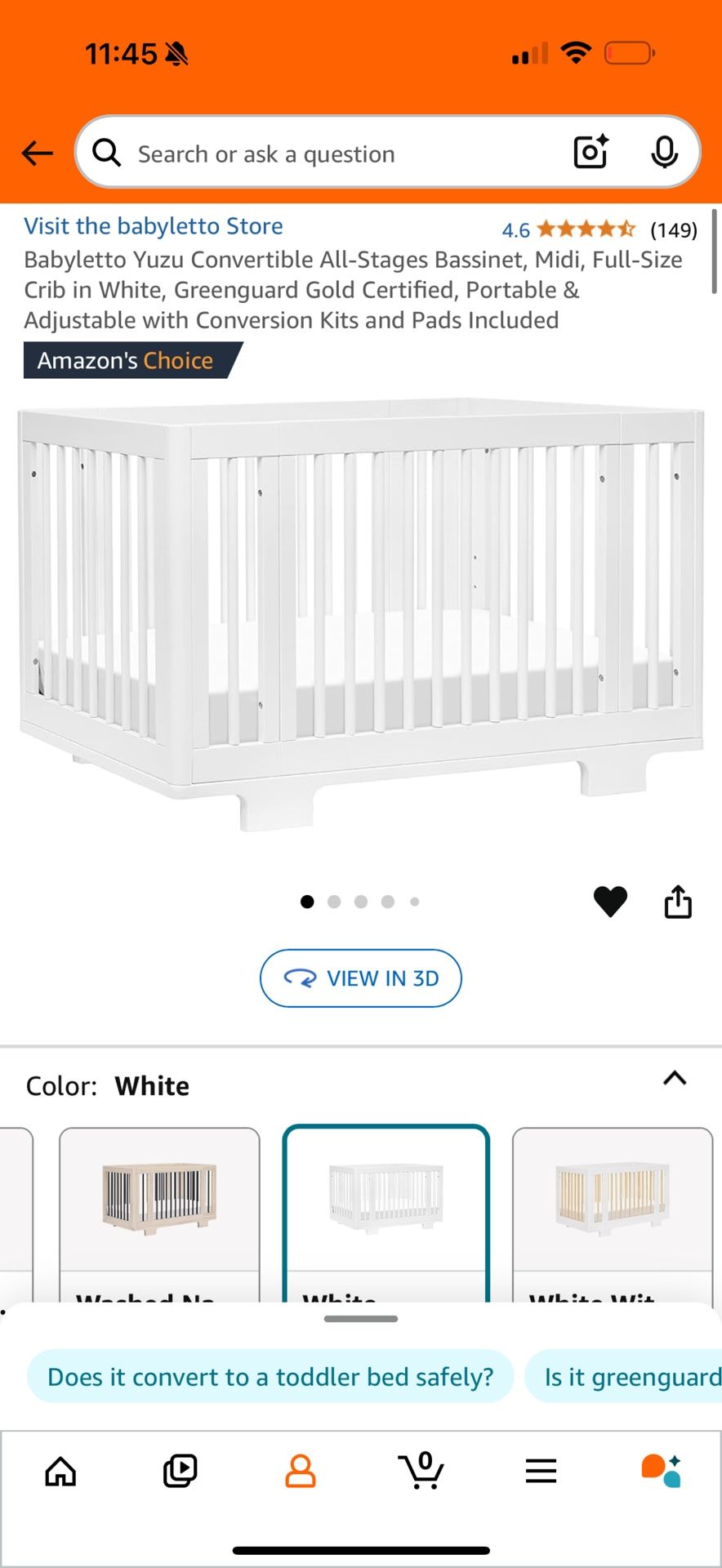 Babyletto Yuzu 8 In 1 Crib