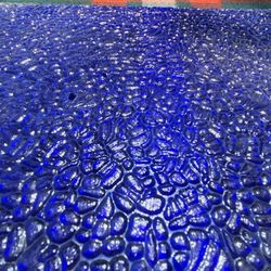 Colbalt Royal Blue Antique Stain Glass 33"×14" 1/8 " Thick