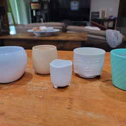 Assorted Decorative Planters