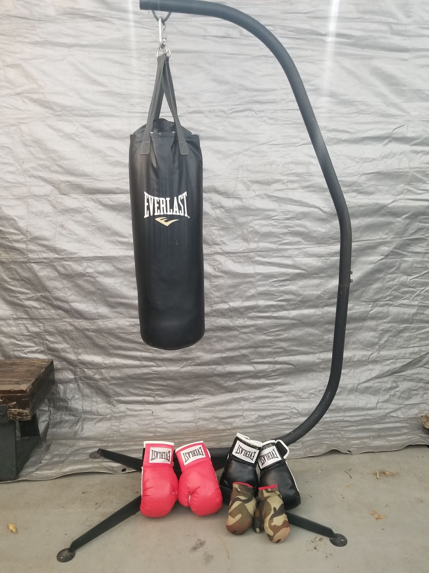 Punching Bag And Gloves