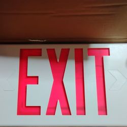 NEW EXIT SIGN