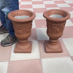 New Flower Pots Made Out Of Cement Perfect Gift 