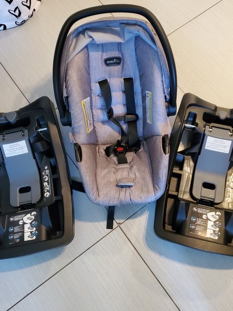 Evenflow Infant Car Seat With 2 Bases