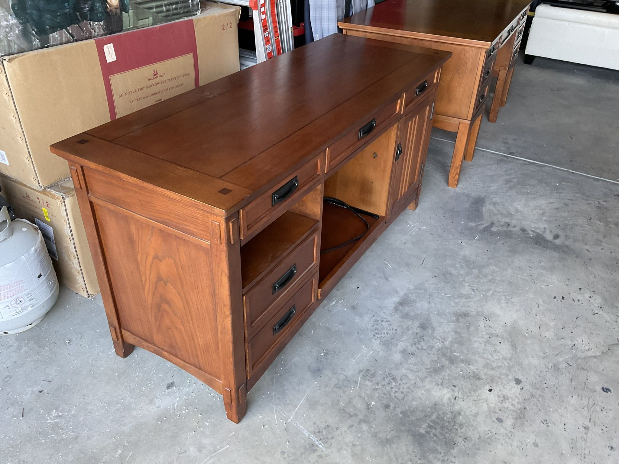 Office Desk & Credenza