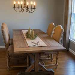 Custom Designed Farmhouse Dining Tables. 