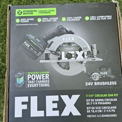 Flex 24v Power Circular Saw 7 1/4 In Kit