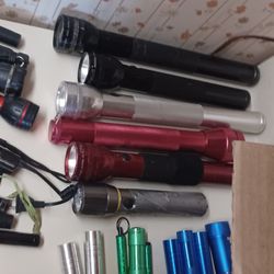 Large Collection Of Flash Lights.