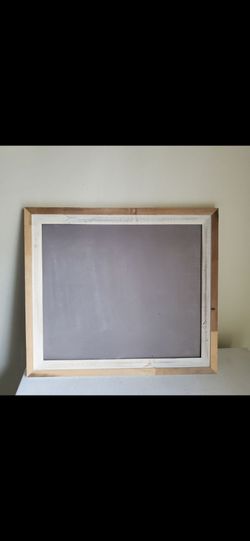 Framed Chalkboard with Wood Frame