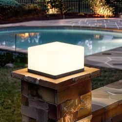 Modern LED Fence Cap Light 