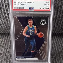 2019 Panini Mosaic Luka Doncic #44 Basketball Graded PSA 9