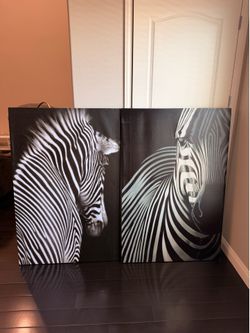 Zebra paintings