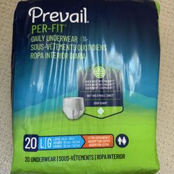 Prevail Daily Underwear Size L 