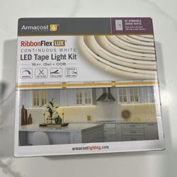 RibbonFlex LUX AC Dimmable White COB LED Strip Light Kit Soft White 3000K 421570 (New)