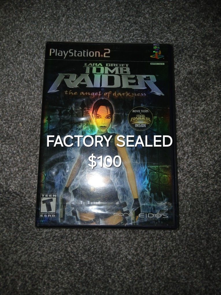 Ps2 Tomb Raider Factory Sealed $100