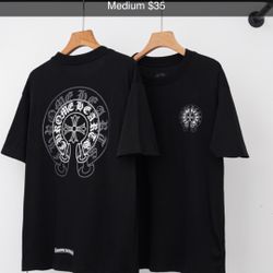Chrome Heart Shirt, Black, Size Medium