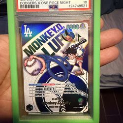 PSA 10 2025 One Piece Monkey D Luffy Dodgers night