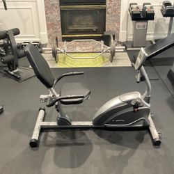 Recumbent exercise bike