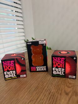 š 3 Orange NeeDoh Bundle ā Fuzz Ball + Wonder Waves + Gummy Bear š§”