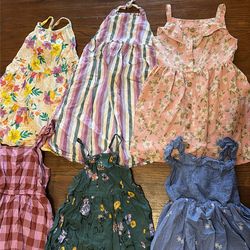 Little girl clothes size 4t summer dress bundle (9pcs)