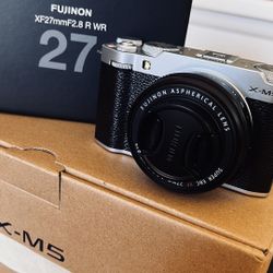 Fujifilm XM5 With 27mm f2.8 Lens For Sale 