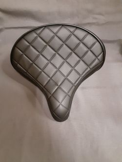Schwinn Cruiser Bicycle Seat- Black Diamond Stitch Comfort Saddle w/ Dual Springs