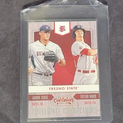 Fresno State Aaron Judge, Taylor Ward Panini Contenders Baseball 2015 Collegiate Connections Baseball Trading Card #19