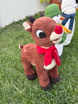 Rudolph Christmas decoration standing plush