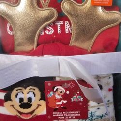 New Baby Boy Girl Unisex Disney Mickey Mouse Minnie  12-24 Months Socks My First Christmas Papa Bebe Nino Tamanio 12 - 24 Meses Nuevo
