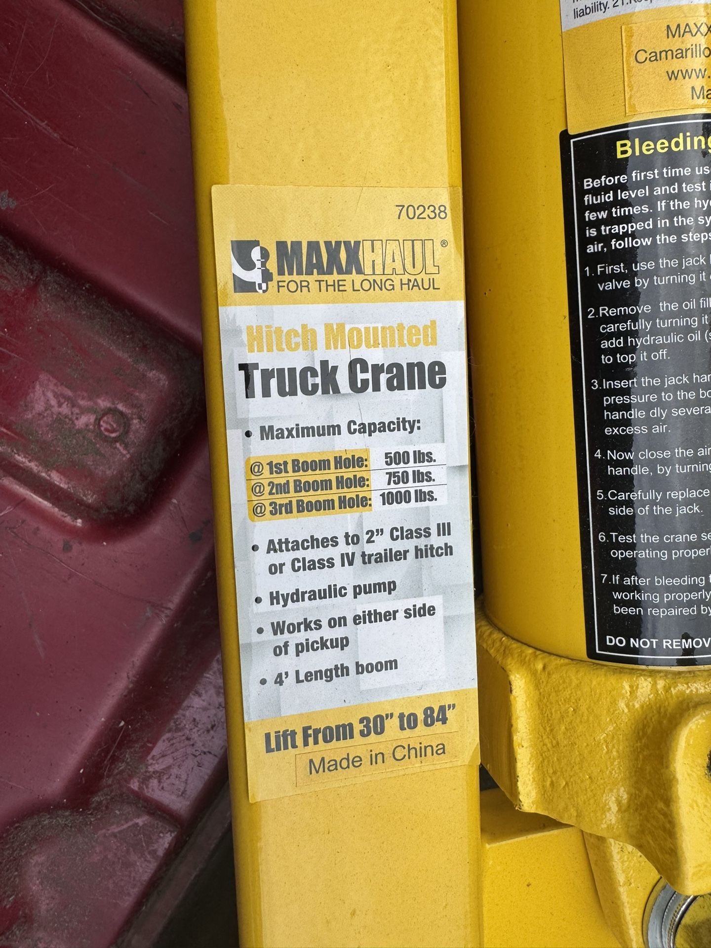 Maxxhaul Truck Crane
