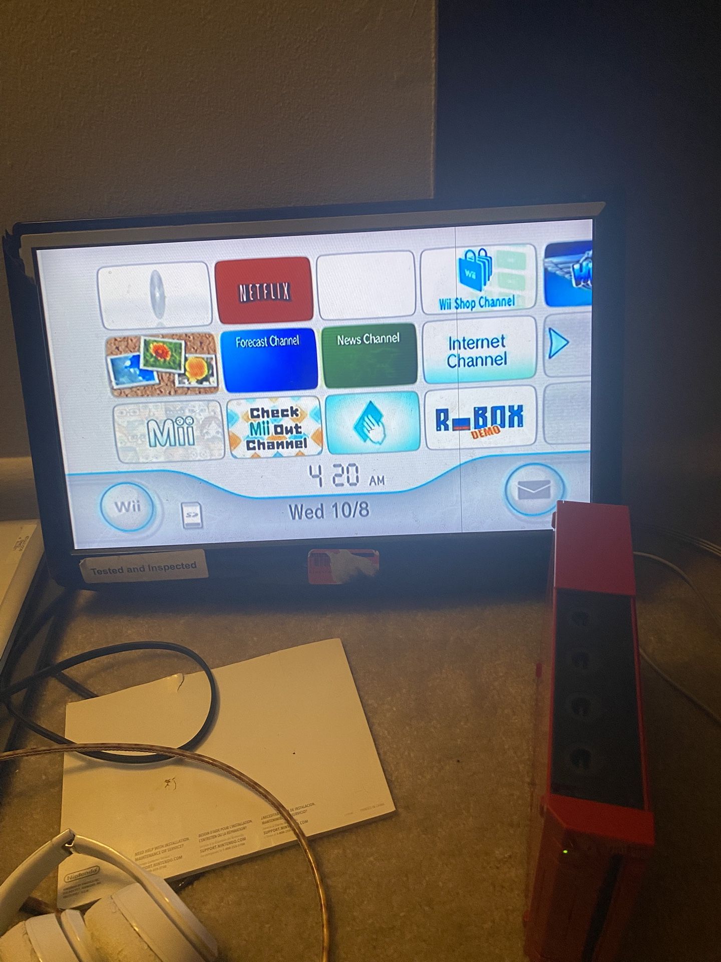Red Wii All Wires