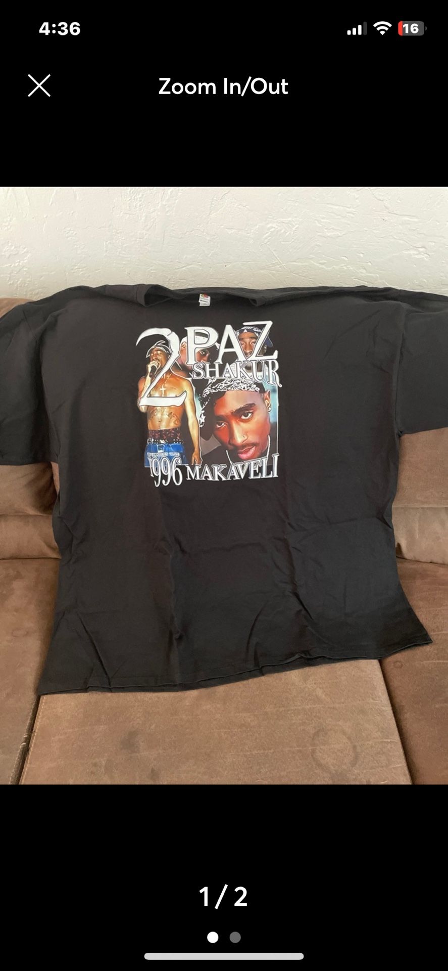 2Pac Tshirt 20.00 Size 3X Firm On Price