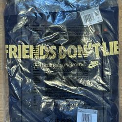 Nike x Stranger Things Crewneck FRIENDS DONT LIE | Size XS | Soft Fleece Navy 