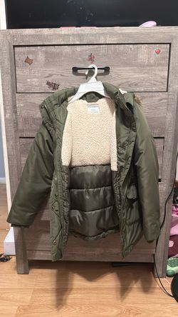 Used girls old navy olive green jacket size 10/12