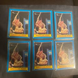 Hulk Hogan 1987 Topps 6 Card Lot