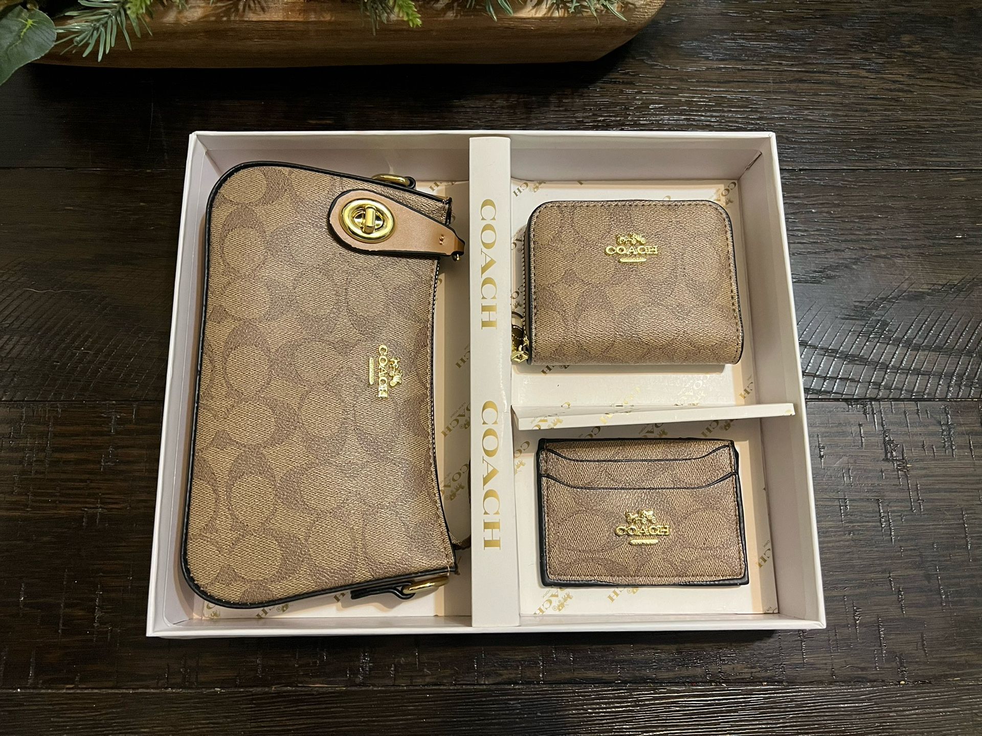 Shoulder khaki Bag (3in1 Set)