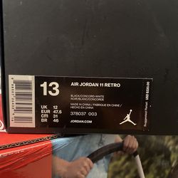 Air Jordan 11 Retro Size 13