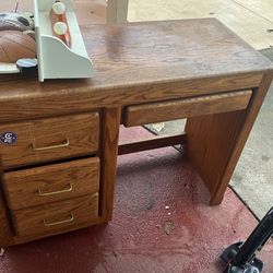 Golden Oak Desk For Kids