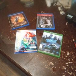 Blu-ray Movies And Xbox One Game