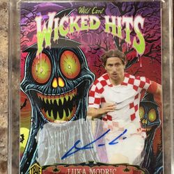 Luca Modric TRUE 1/1 Autographed Wicked Hits Card 