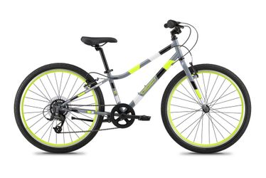 Guardiane Kids Mountain Bike Gray Neon Yellow helmet included