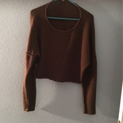 Cropped Hunter Green Sweater