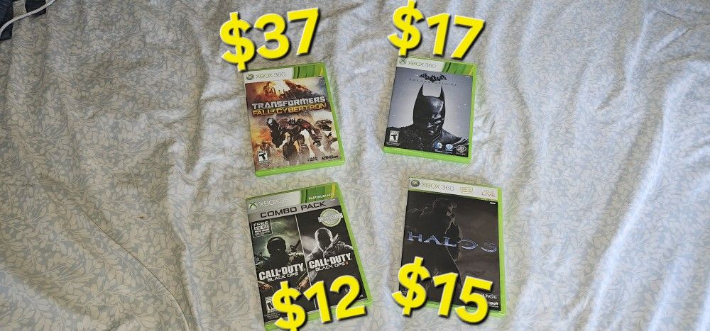 Xbox 360 Games $12 And Up