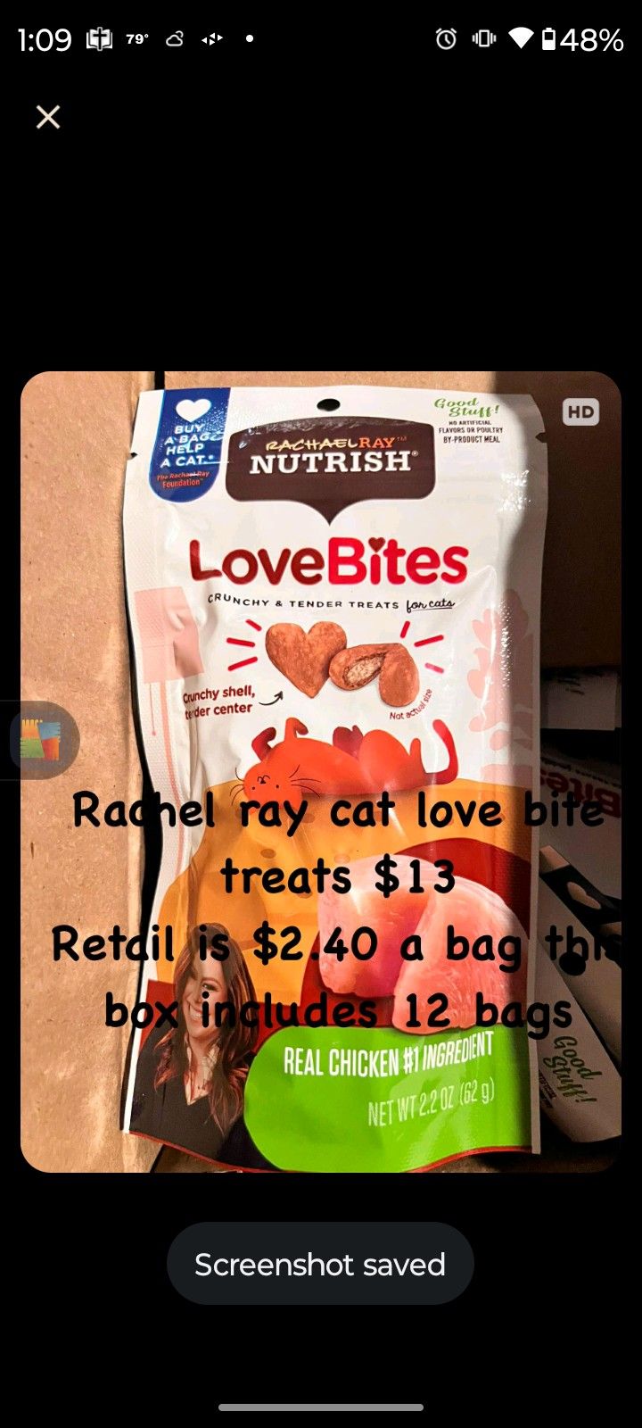 Cat Treats box