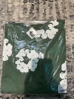 Green Denim Tear Hoodie 