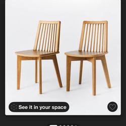 Threshold Farm House Wooden Dining Chairs Set Of 2 