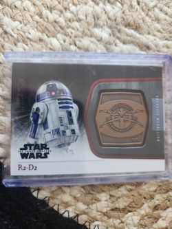 R2d2 bronze medalion card