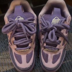 purple LV shoes